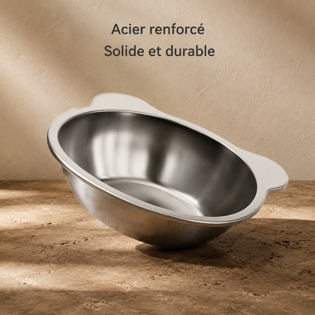 Gamelle surélevée inclinée en inox 304 pour chat