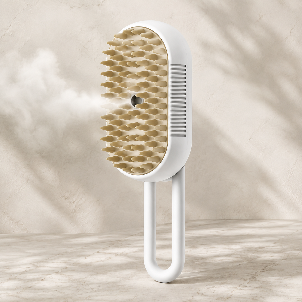 Brosse vapeur 3-en-1 pour chat et chien, massage et bain