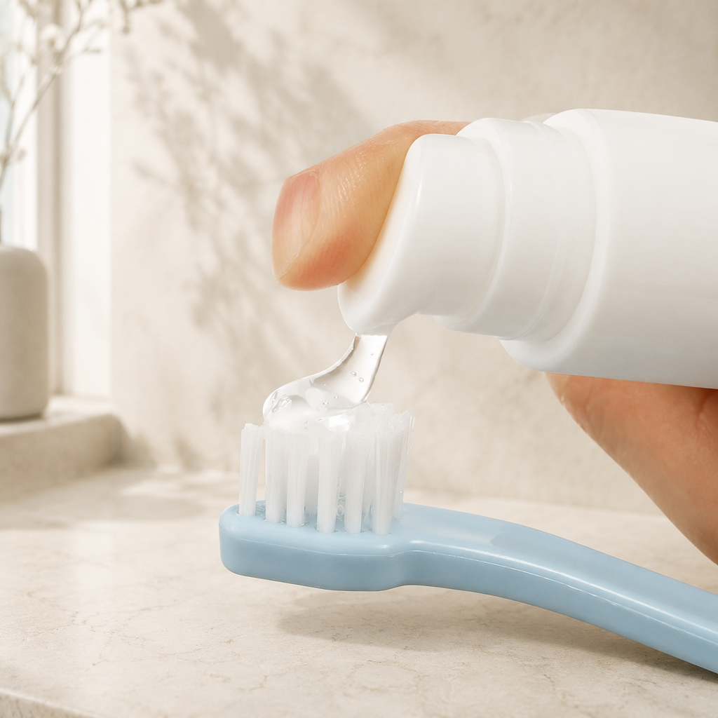 Dentifrice saveur thon pour chat avec brosse et doigtier