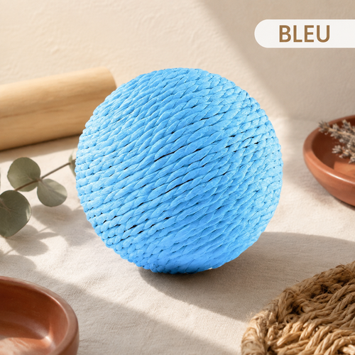Balle à gratter en sisal pour chat - sonore