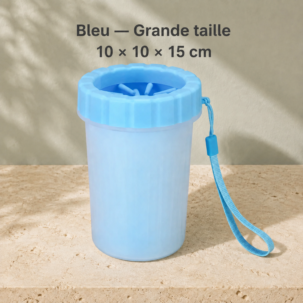 Gobelet nettoyeur de pattes en silicone pour chien et chat