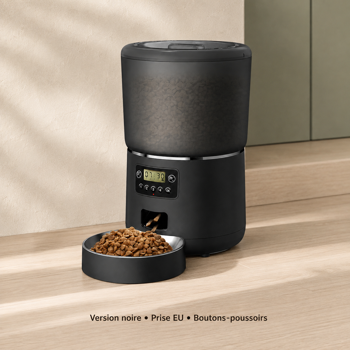 Distributeur automatique de croquettes 4L, programmable