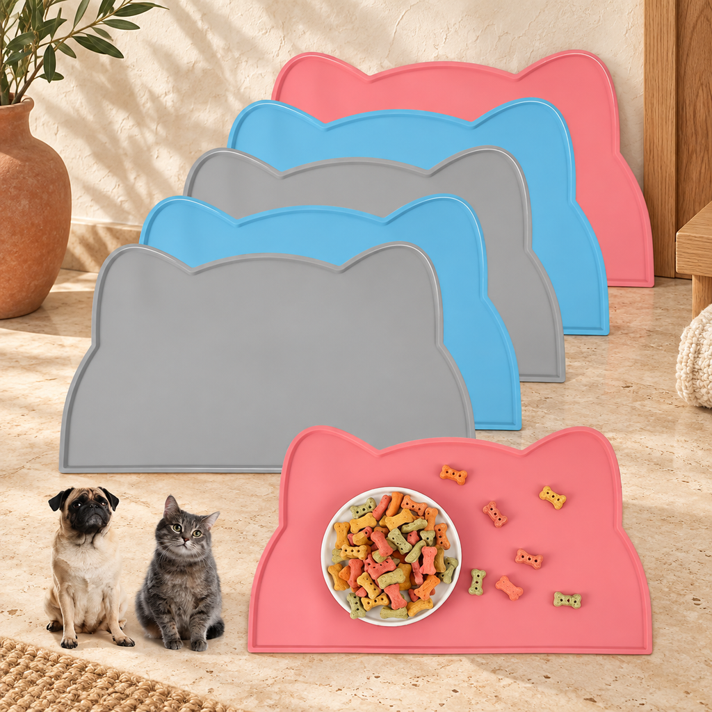 Tapis de gamelle en silicone alimentaire, imperméable