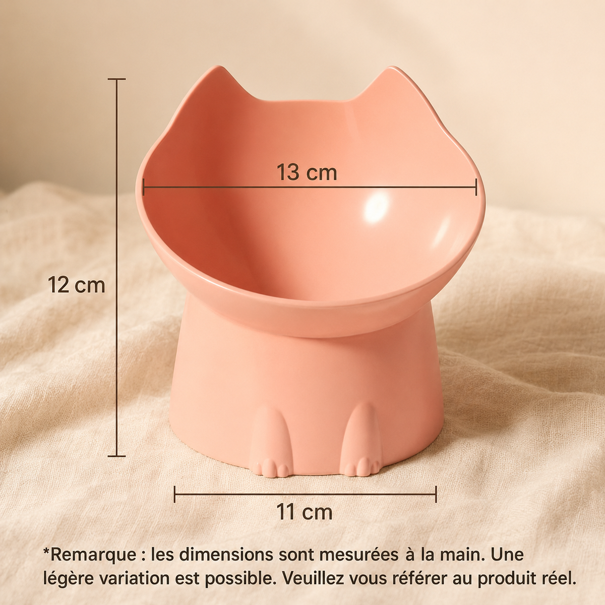 Gamelle surélevée pour chat, anti-renversement