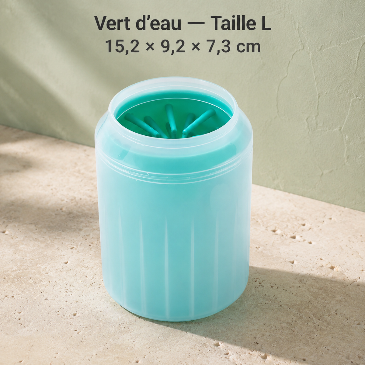 Gobelet nettoyeur de pattes en silicone pour chien et chat