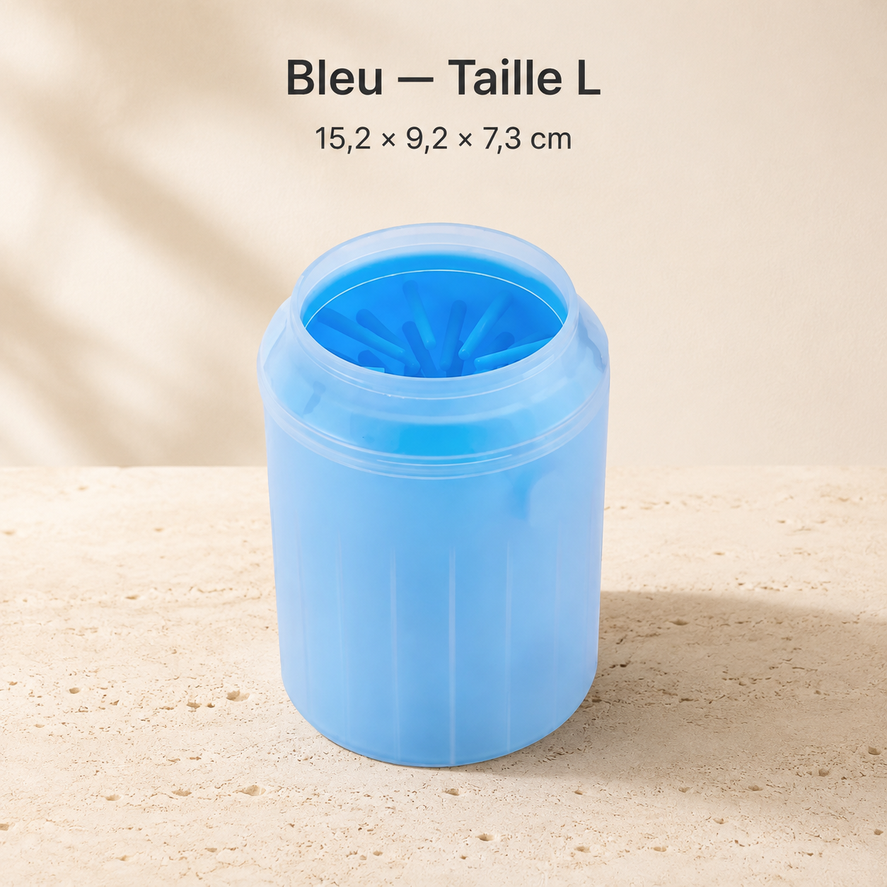 Gobelet nettoyeur de pattes en silicone pour chien et chat