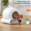 Bac à litière auto-nettoyant intelligent 65L connecté
