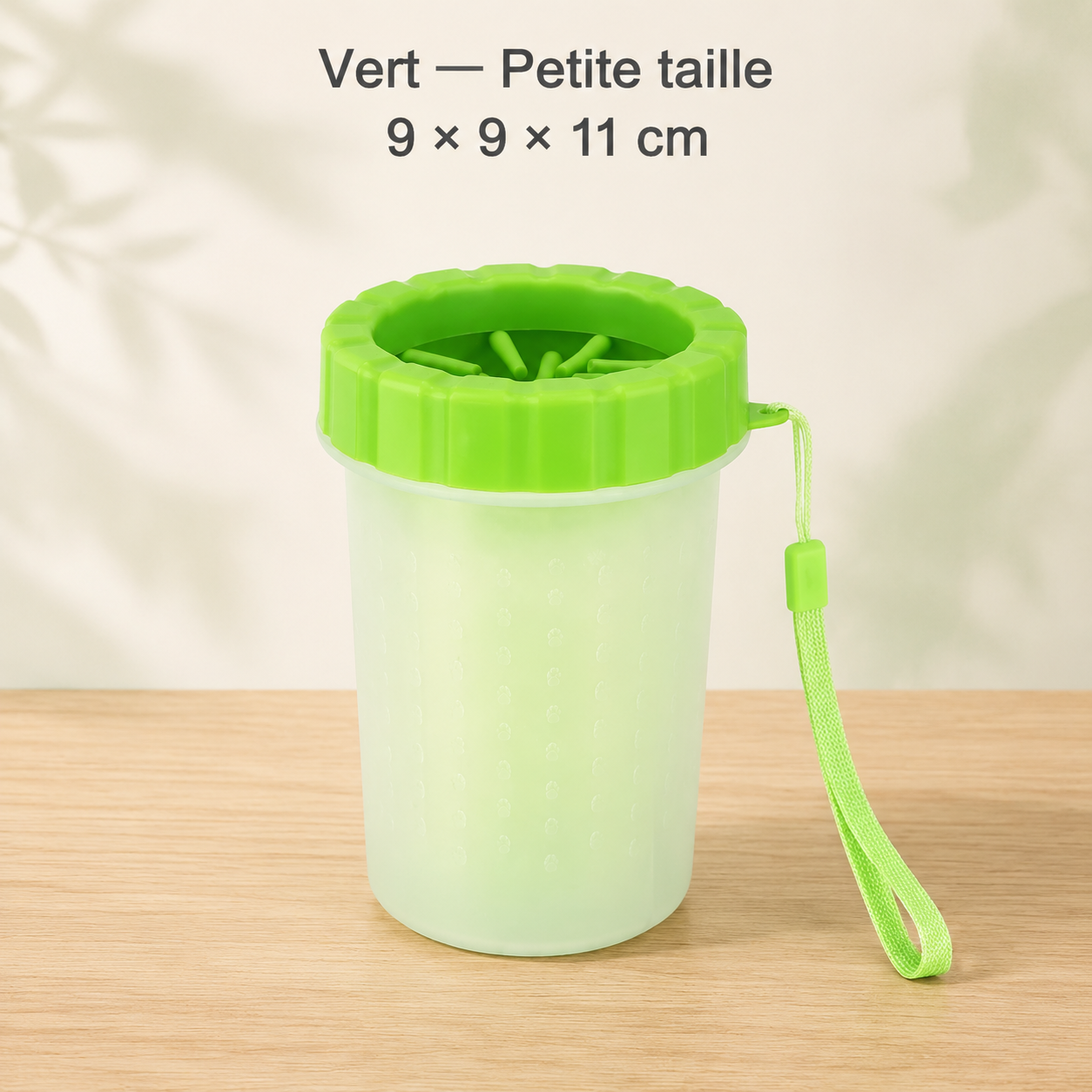 Gobelet nettoyeur de pattes en silicone pour chien et chat