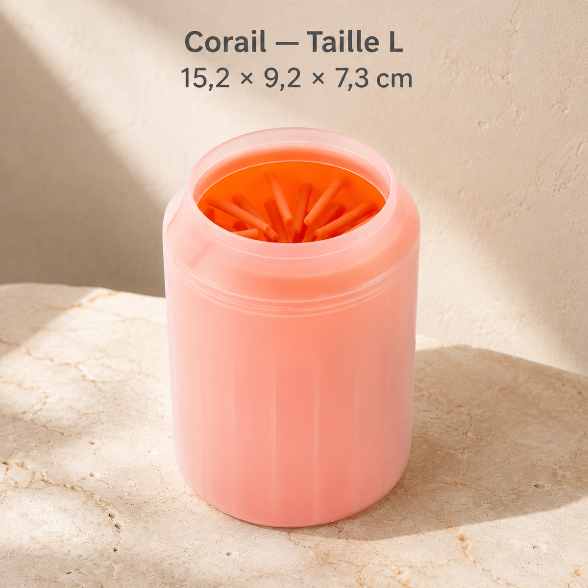 Gobelet nettoyeur de pattes en silicone pour chien et chat