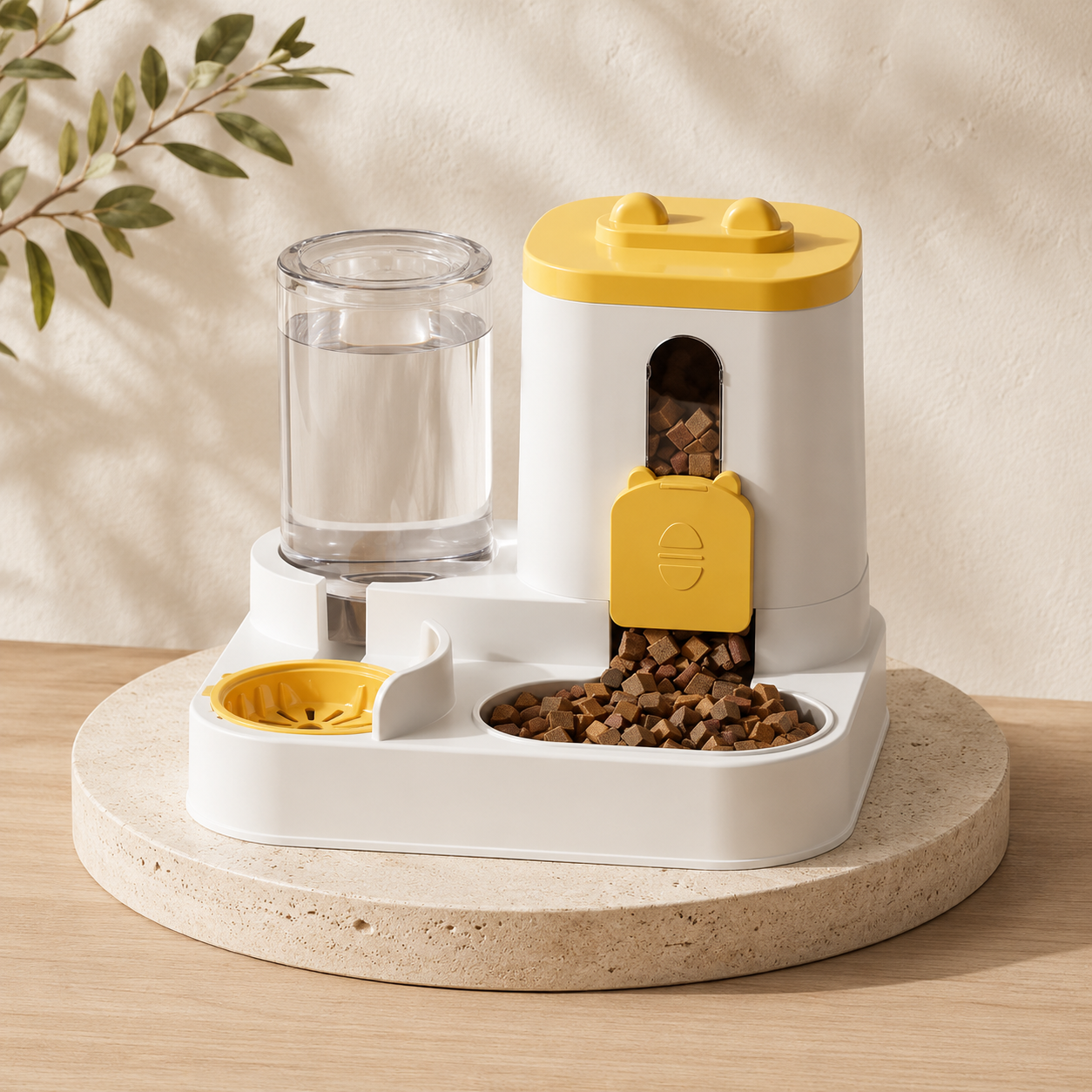 Distributeur automatique de nourriture avec fontaine à eau
