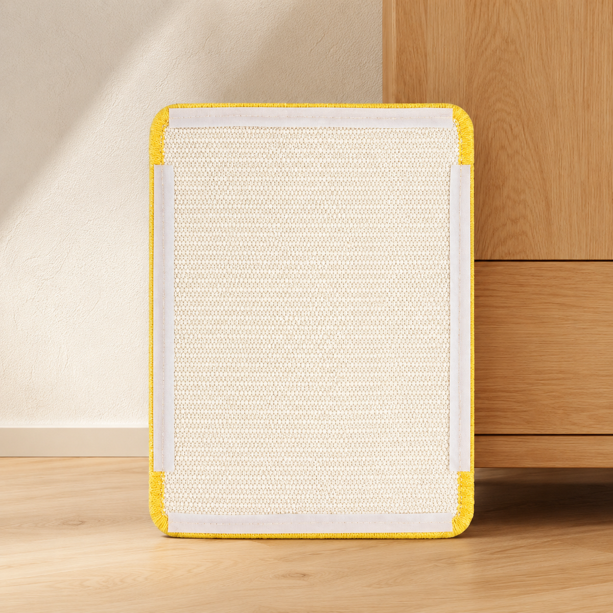 Griffoir mural en sisal naturel, gain de place