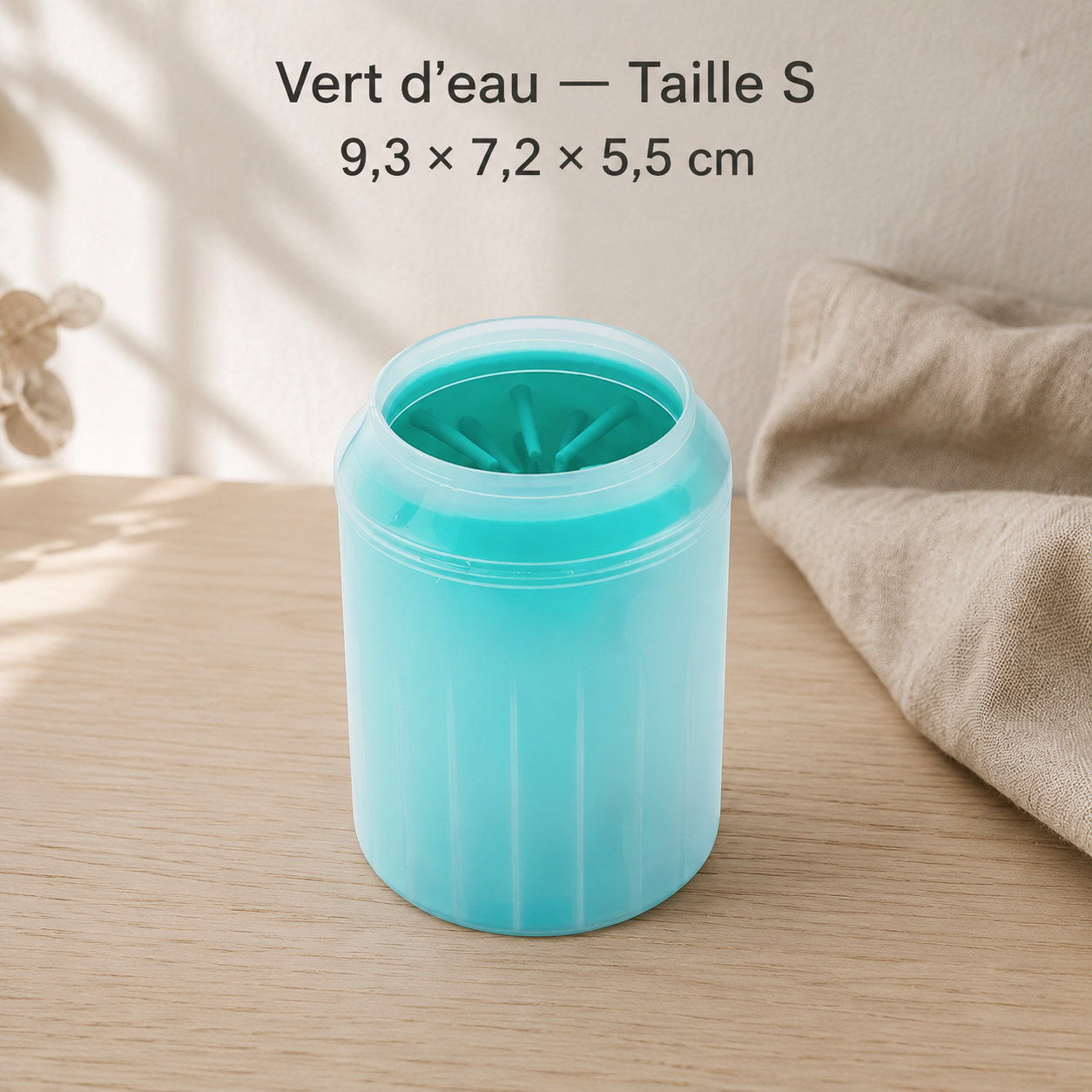 Gobelet nettoyeur de pattes en silicone pour chien et chat