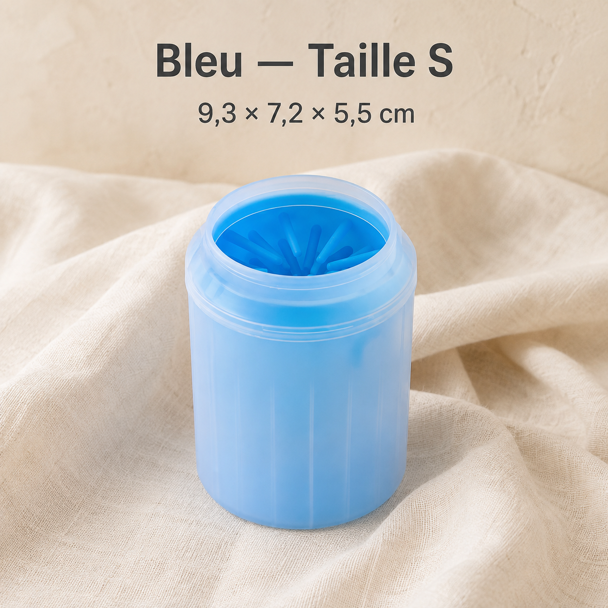Gobelet nettoyeur de pattes en silicone pour chien et chat