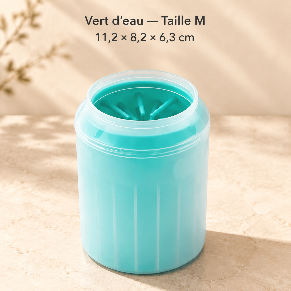 Gobelet nettoyeur de pattes en silicone pour chien et chat