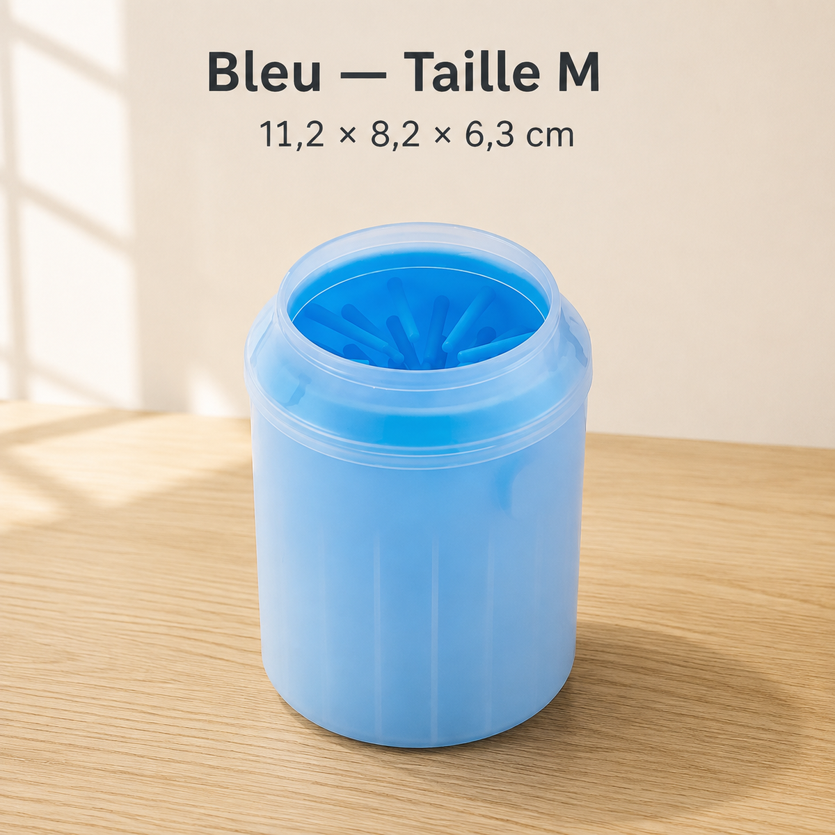 Gobelet nettoyeur de pattes en silicone pour chien et chat