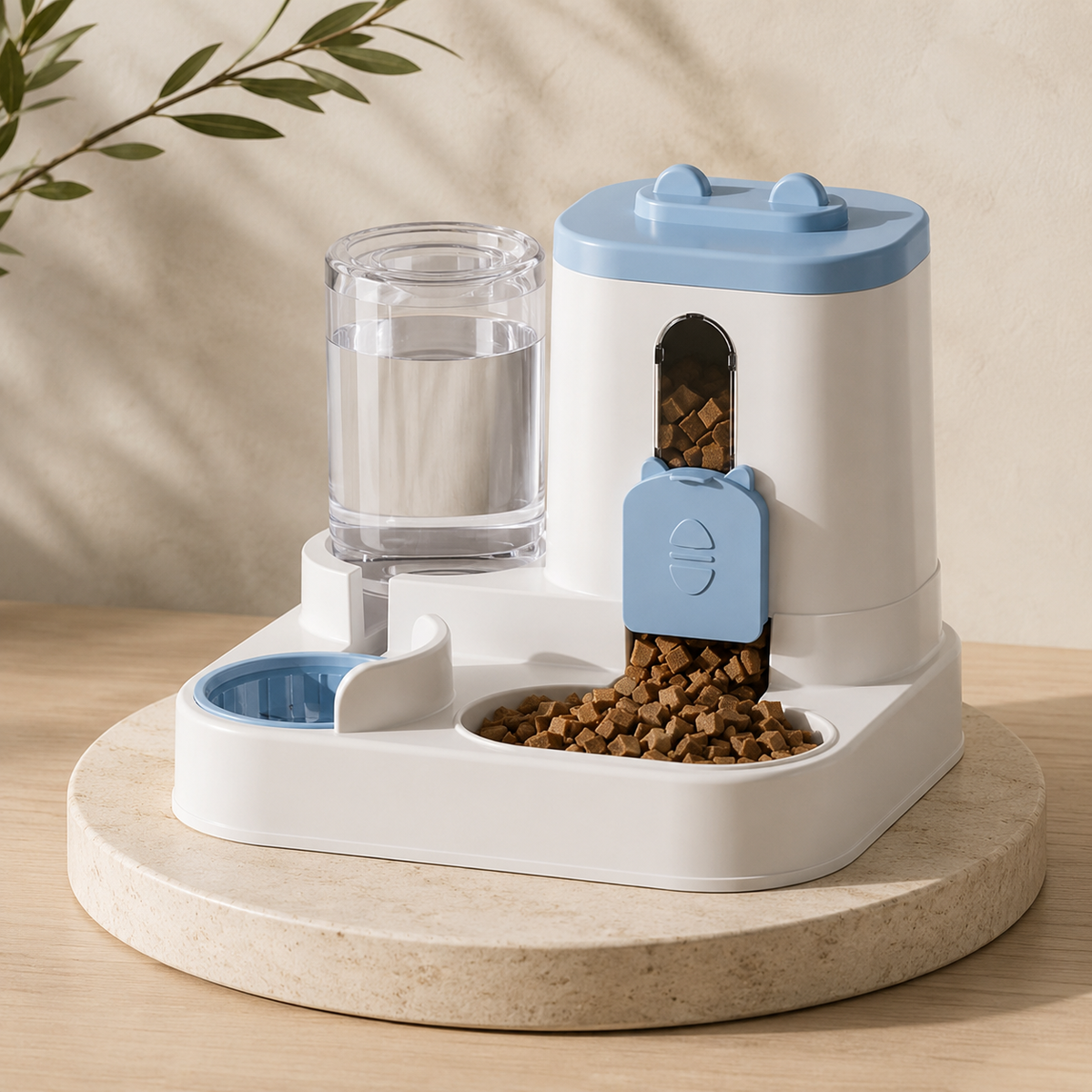 Distributeur automatique de nourriture avec fontaine à eau